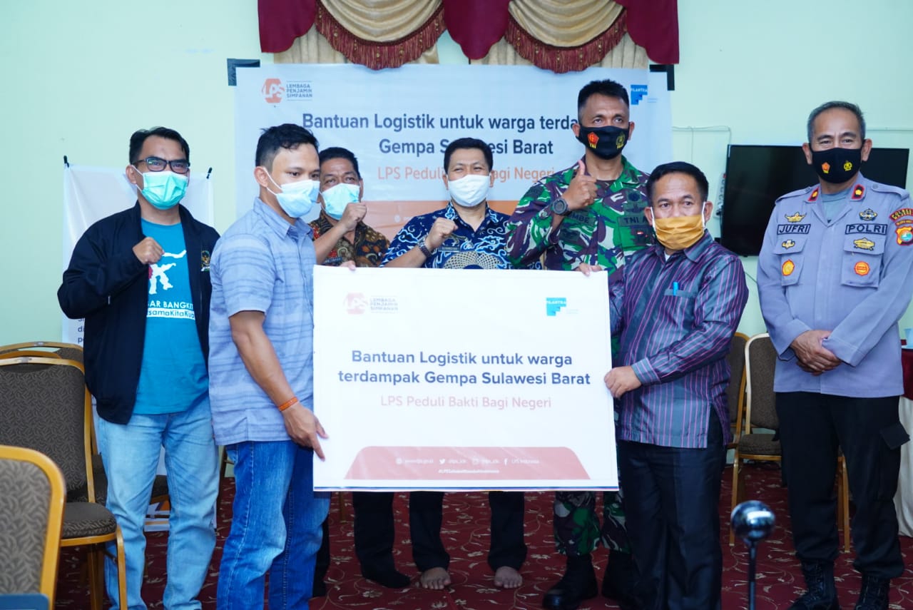 Lembaga Penjamin Simpanan Salurkan Bantuan Sosial kepada Korban Gempa di Majene